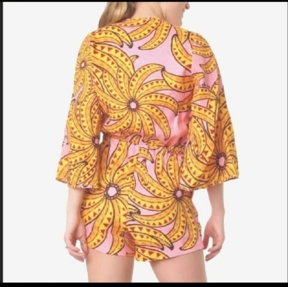 farm Rio Banana Print Romper - Picture 3 of 5